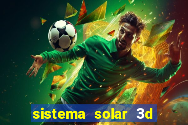 sistema solar 3d em movimento